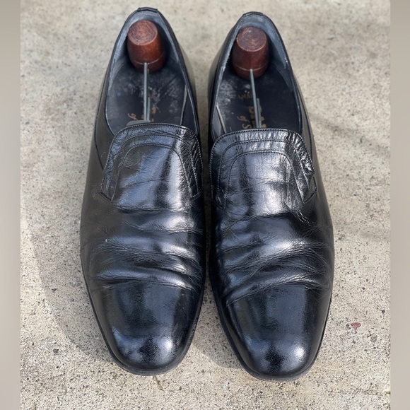 Vintage Bally of Switzerland Black Leather‎ Loafers, 9D - Picture 2 of 8